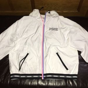 Victoria’s Secret PINK White Windbreaker